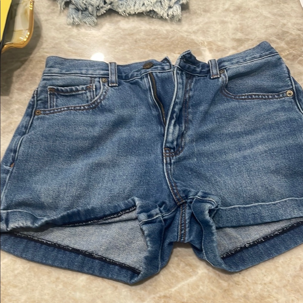Classic Blue Denim Women's Shorts